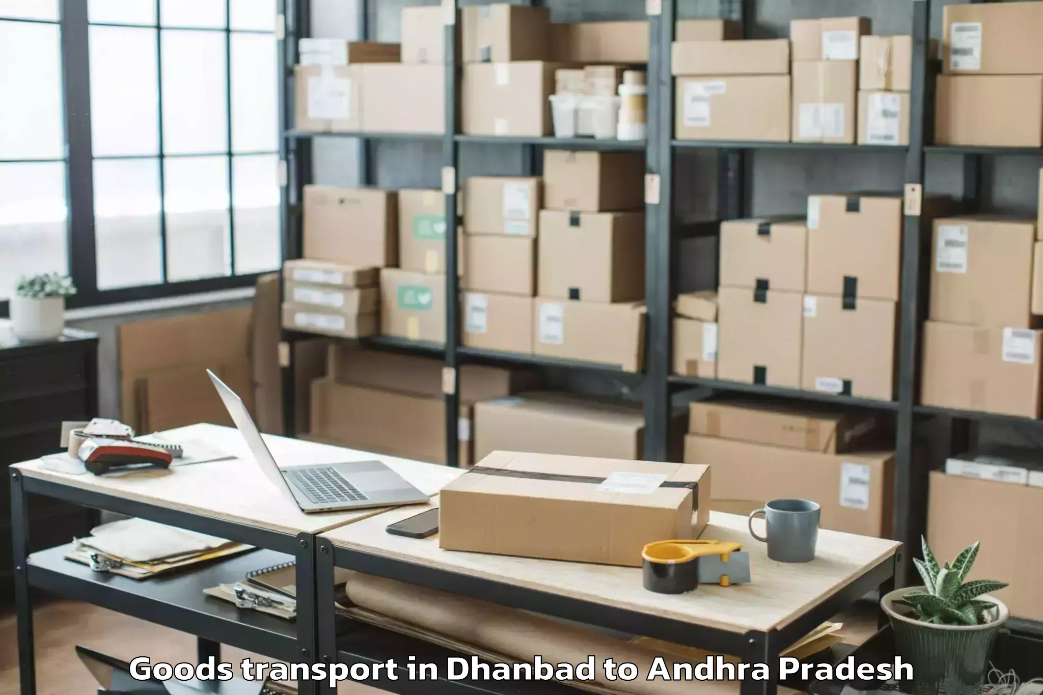 Quality Dhanbad to Unguturu Goods Transport